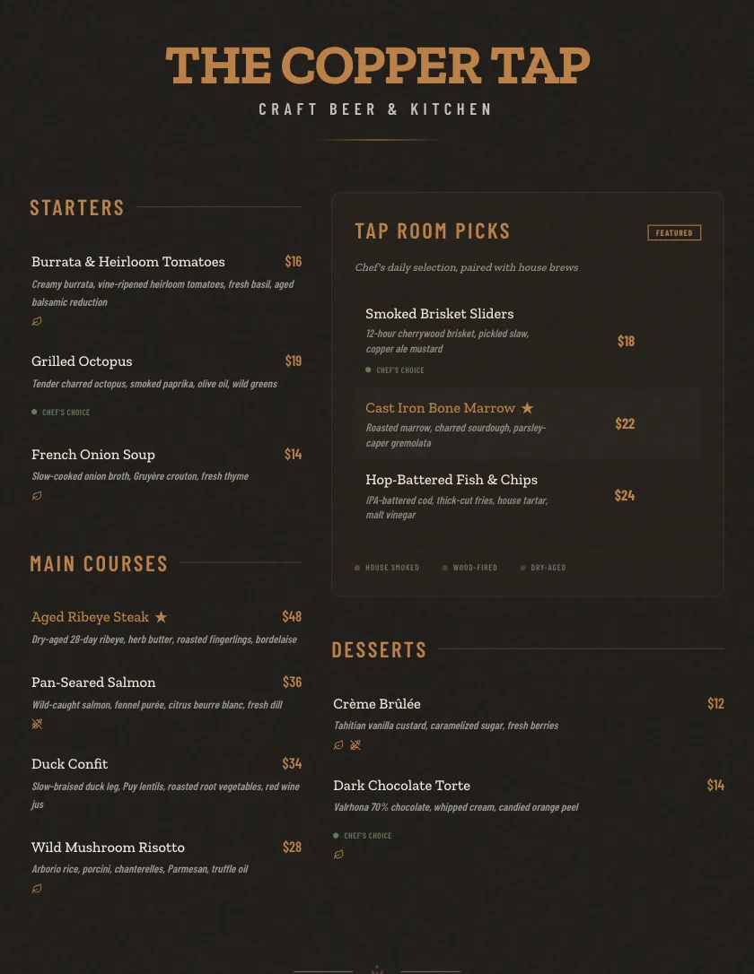 Bold template preview