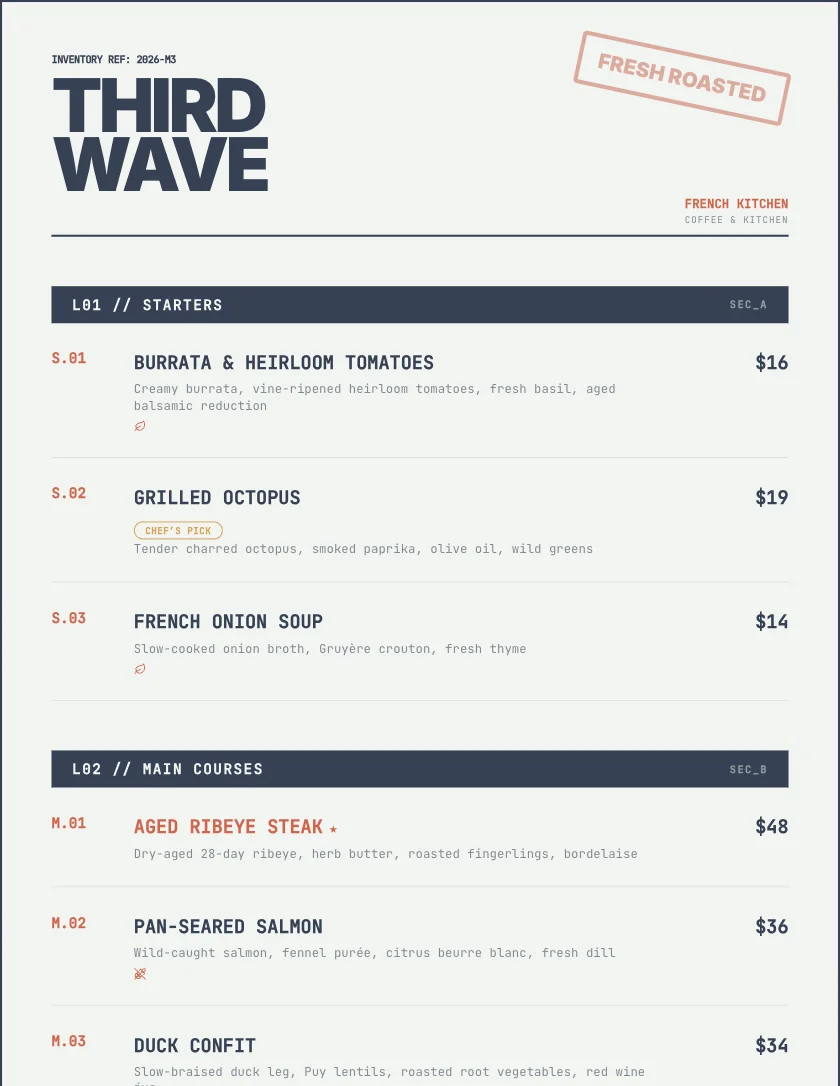 Casual template preview